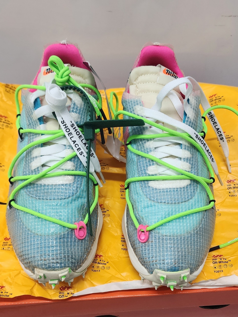 Nike Off-White x Vapor Street Polarized Blue/Tour Yellow/Sail CD8178-400